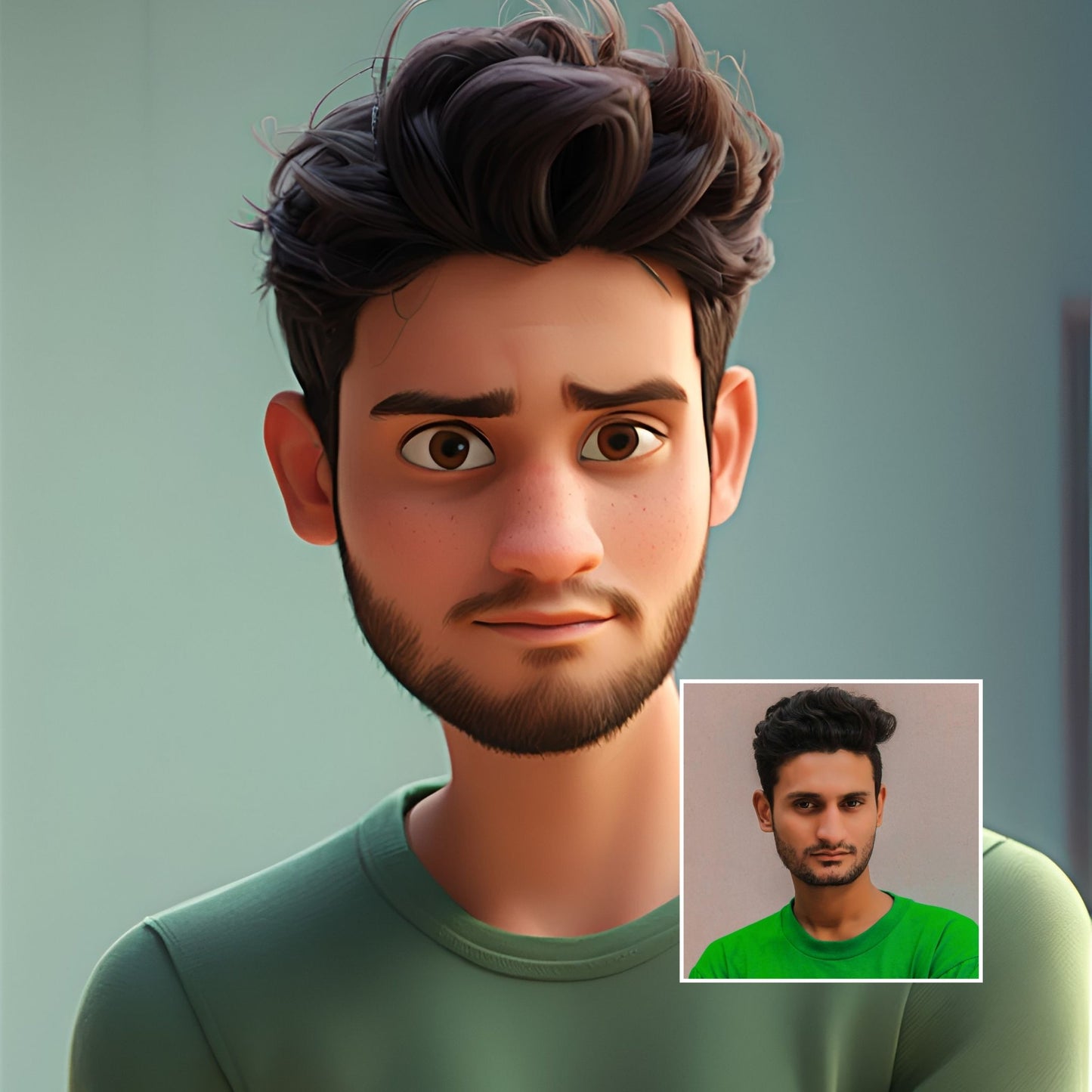 Cartoon Style Picture For Singles (Frame Included)